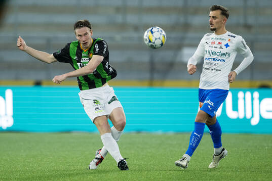 GAISs Robin Frej och Värnamos Ajdin Zeljkovic
