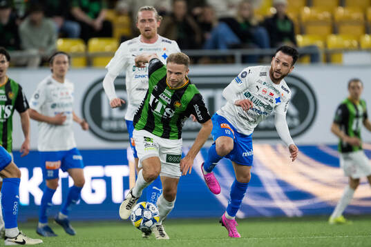 GAISs Gustav Lundgren och Värnamos Marco Bustos