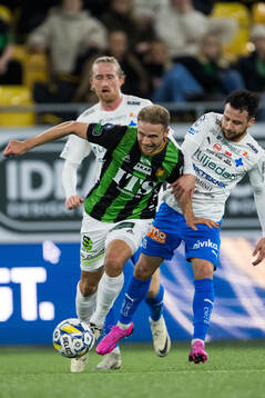 GAISs Gustav Lundgren och Värnamos Marco Bustos