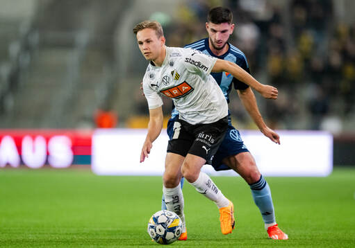 Häckens Pontus Dahbo och Djurgårdens Besard Sabovic