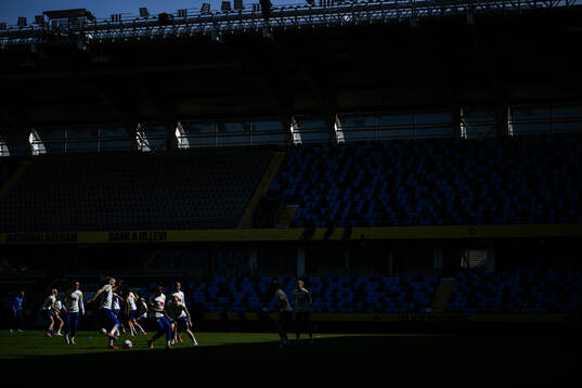 Players of the Swedish women’s national football team at