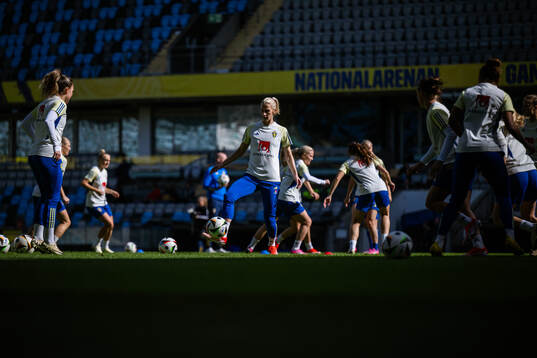 Sofia Jakobsson of the Swedish women’s national football