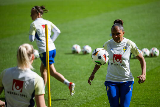 Madelen Janogy of the Swedish women’s national football