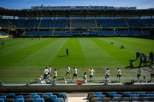Players of the Swedish women’s national football team at
