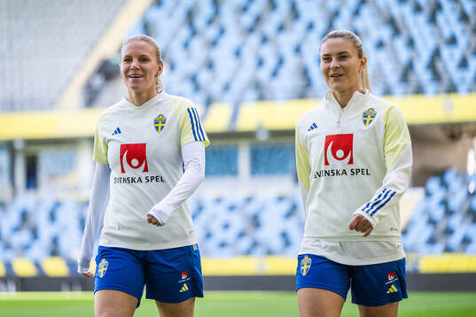 Josefine Rybrink and Amanda Nildén of the Swedish