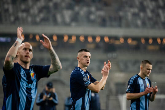 Djurgårdens Haris Radetinac jublar