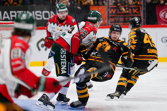 Frölundas David Edstrom och Skellefteås Linus Lindström