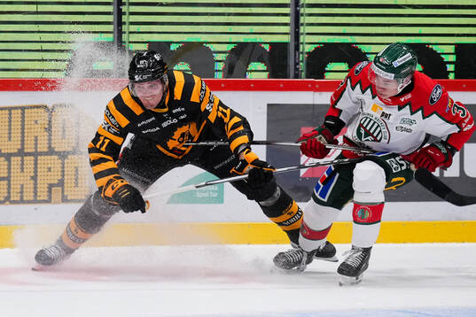 Skellefteås Max Lindholm och Frölundas Albin Sundin
