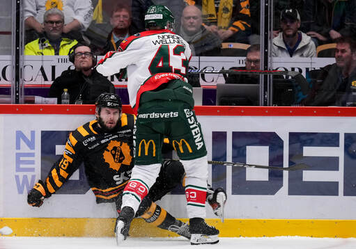 Skellefteås Martins Dzierkals och Frölundas Tom Nilsson