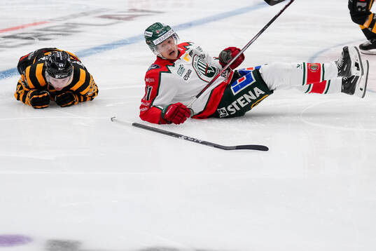 Skellefteås Elias Salomonsson och Frölundas Erik Borg