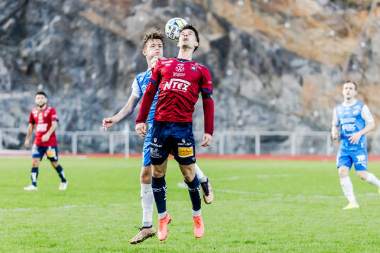 IK Oddevolds Gustav Forssell och Örgrytes Daniel Paulson