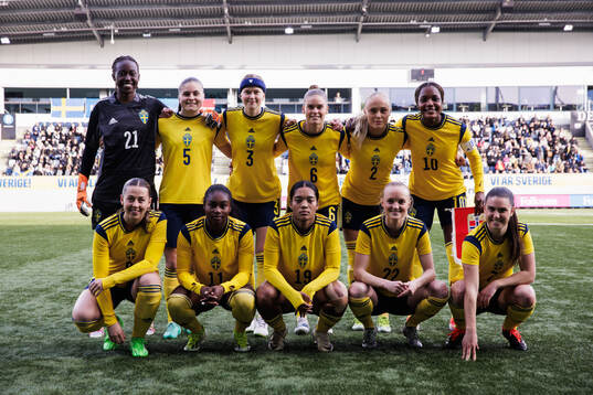 The starting eleven of Sweden