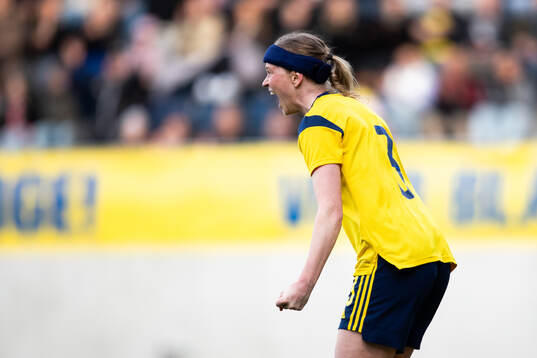 Emma Östlund of Sweden celebrates
