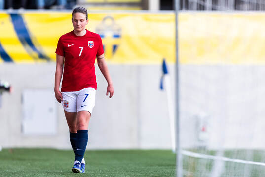Elise Stenevik of Norway looks dejected