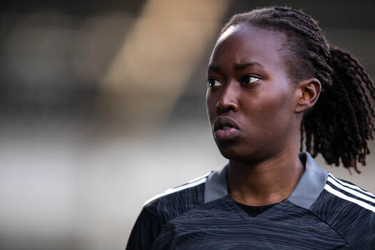 Goalkeeper Angel Mukasa of Sweden