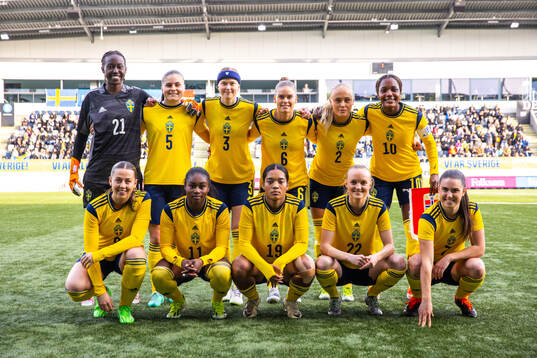 The starting eleven of Sweden