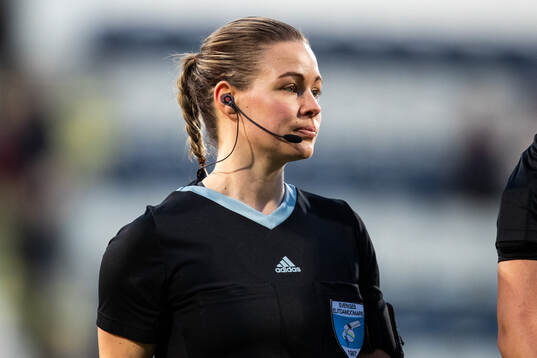 Assistant referee Camilla Friberg