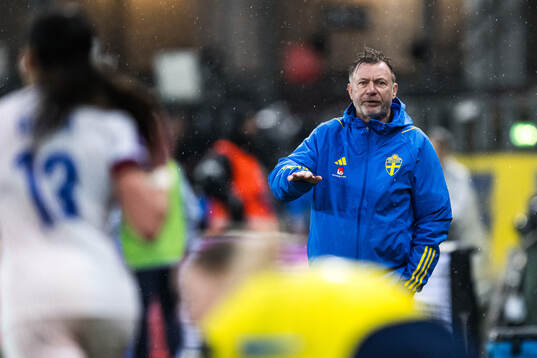 Head coach Peter Gerhardsson of Sweden