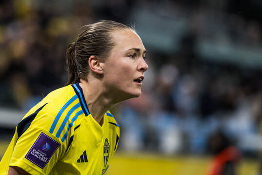 Magdalena Eriksson of Sweden reacts