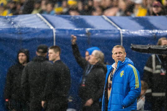 Stefan Dejemyr, head of security of Sweden, ahead the UEFA
