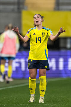 Johanna Rytting Kaneryd of Sweden reacts