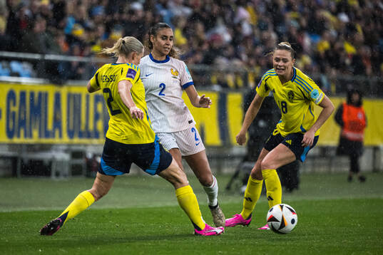 Jonna Andersson and Fridolina Rolfö of Sweden of Sweden