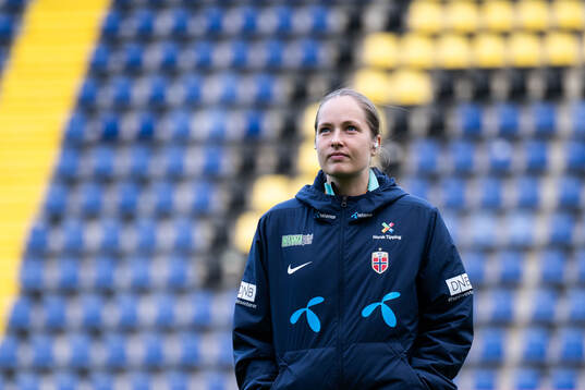 Goalkeeper Aurora Mikalsen of Norway