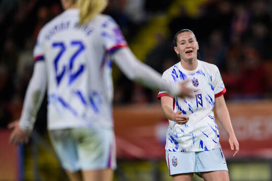 Elisabeth Terland of Norway looks dejected