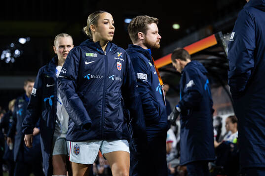 Celin Bizet Ildhusøy of Norway looks dejected