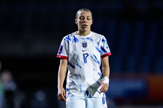 Celin Bizet Ildhusøy of Norway looks dejected