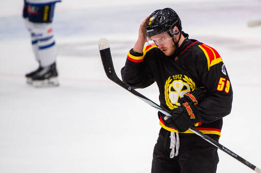Brynäs Karlis Cukste deppar