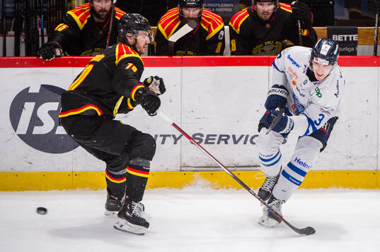 Brynäs Miks Indrasis och Karlskogas Stefan Milosevic