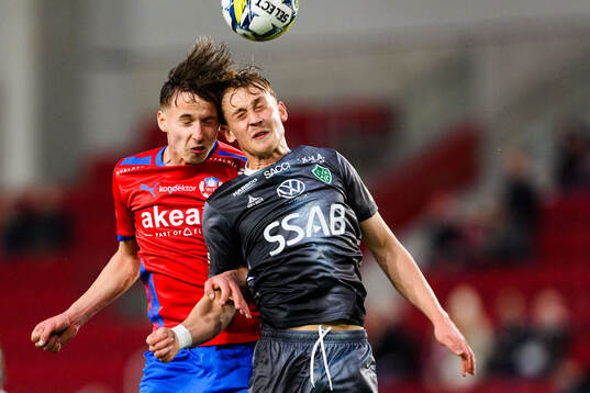Helsingborgs Lukas Kjellnäs och Brages Henry Sletsjøe