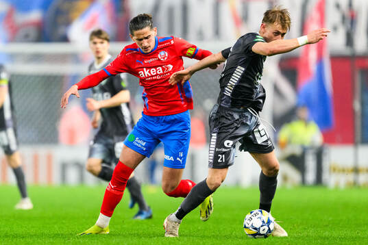 Helsingborgs Ervin Gigovic och Brages Henry Sletsjøe