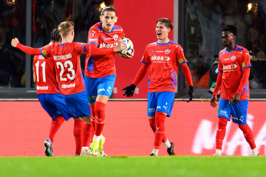 Helsingborgs Taylor Silverholt jublar