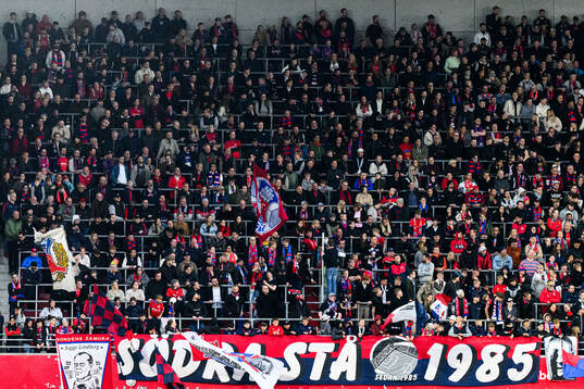 under fotbollsmatchen i Superettan mellan Helsingborg och