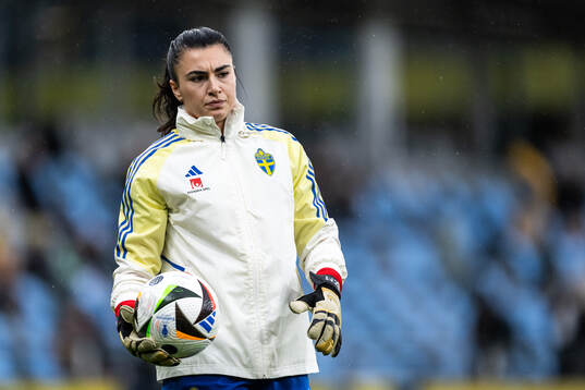 Goalkeeper Zecira Musovic of Sweden
