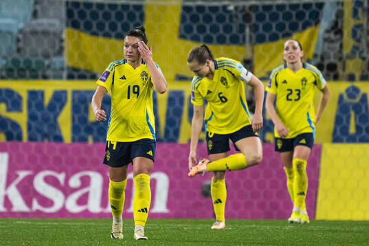 Johanna Rytting Kaneryd of Sweden looks dejected