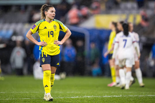 Johanna Rytting Kaneryd of Sweden looks dejected