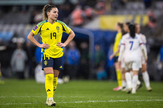 Johanna Rytting Kaneryd of Sweden looks dejected