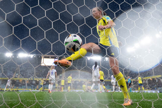 Magdalena Eriksson of Sweden looks dejected