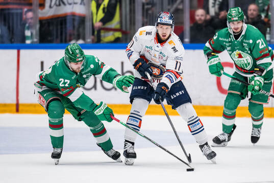 Rögles Linus Sjödin och Växjös Kalle Kossila