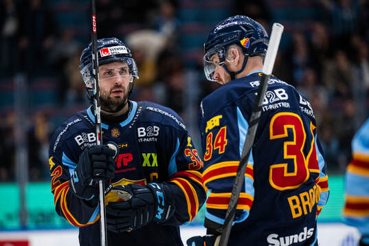 Djurgårdens Marcus Krüger och Daniel Brodin