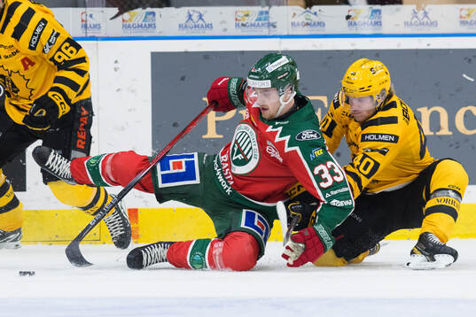 Frölundas Linus Högberg och Skellefteås Anton Heikkinen