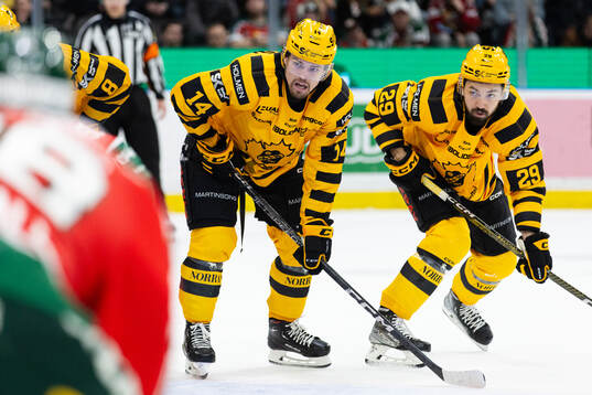 Skellefteås Andreas Johnson och Dylan Sikura