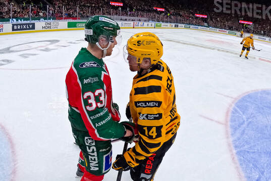 Frölundas Linus Högberg och Skellefteås Andreas Johnson