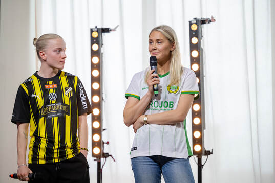 Anna Sandberg, Häcken, och Alice Carlsson, Hammarby