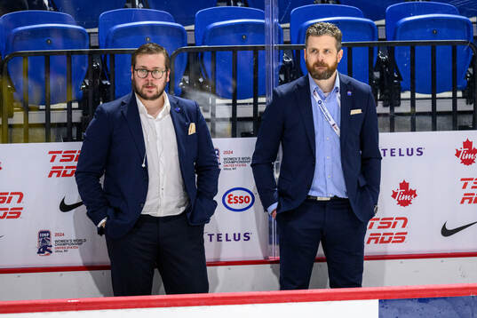 Assistant coach Dennis Bozic and Head coach Ulf Lundberg of