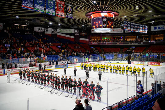 Players of Canada and of Sweden