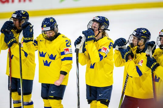 Hilda Svensson of Sweden looks dejected